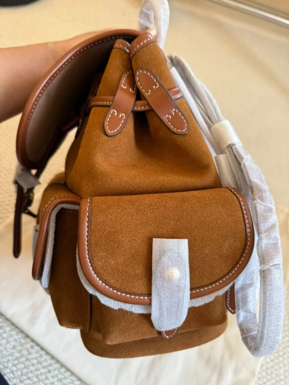 Polo Ralph Lauren Suede Bellport Backpack In Brown | ModeSens - Picture 6 of 10